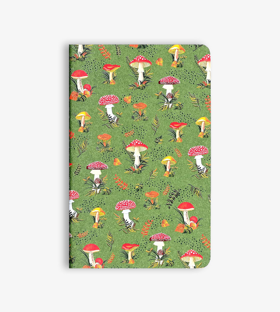 Mushrooms Jotter Notebooks (Set of 3)