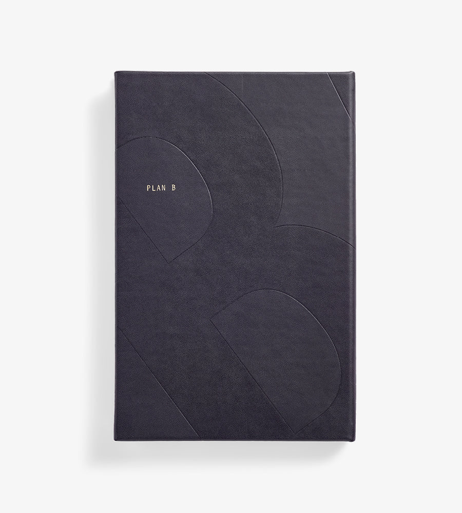 Plan A\B black notebook - blank