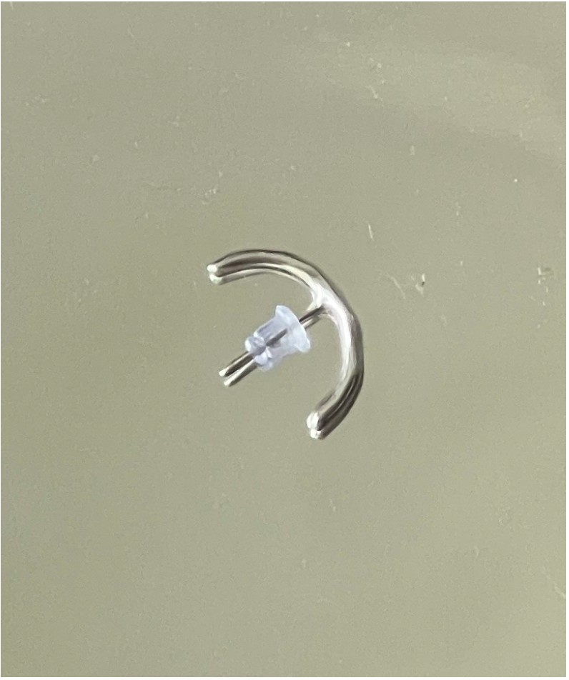 Silver 925 mono earring