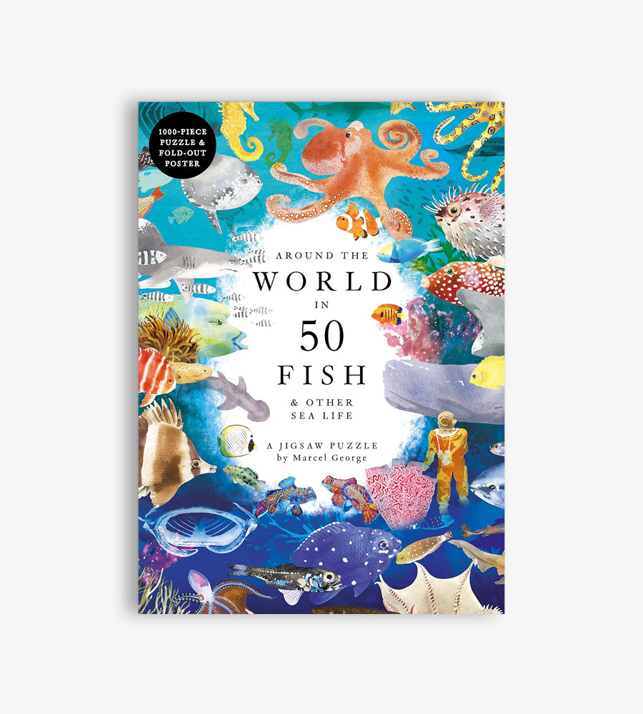 Around The World in 50 Fish - 1000 Piece Puzzle
