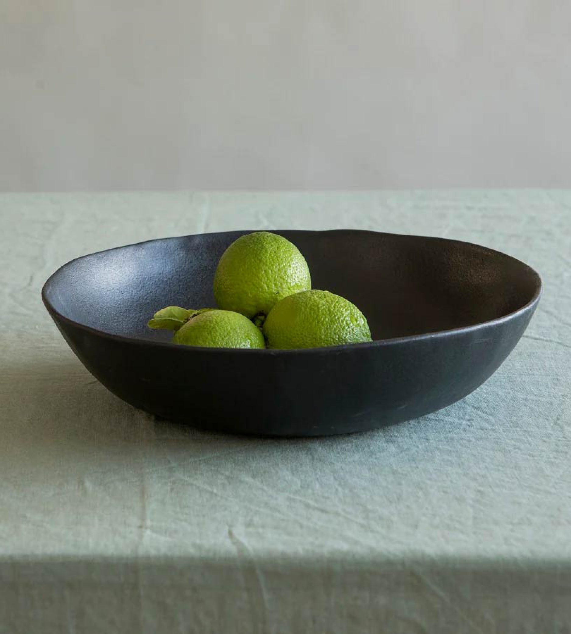 Stoneware Salad Bowl - Black