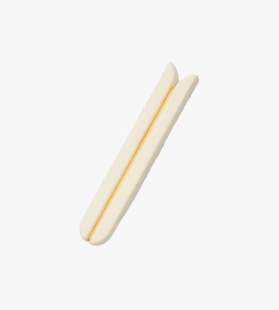 Mezuzah Case - Tulip - White Cream & Gold